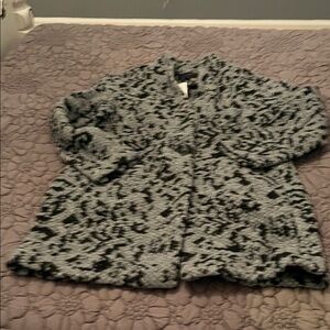 Banana Republic Black and Gray Textured Jacket